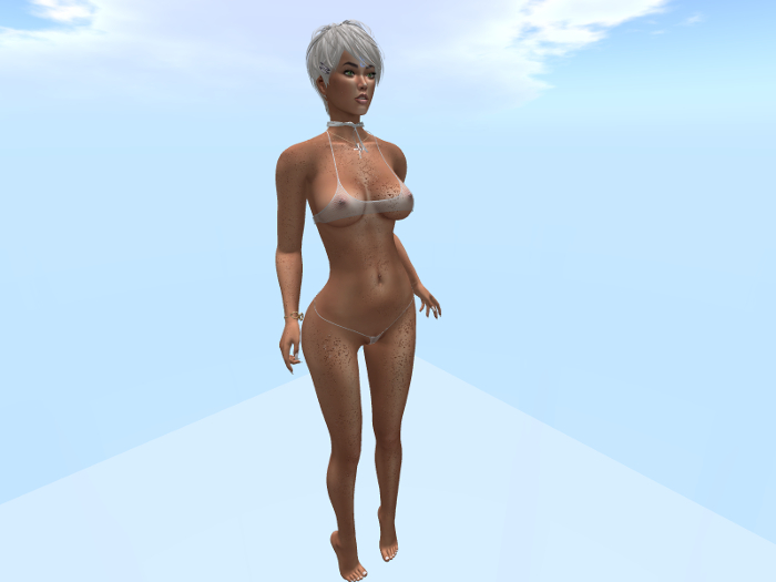 Omega BOM Glitter effect on the skin