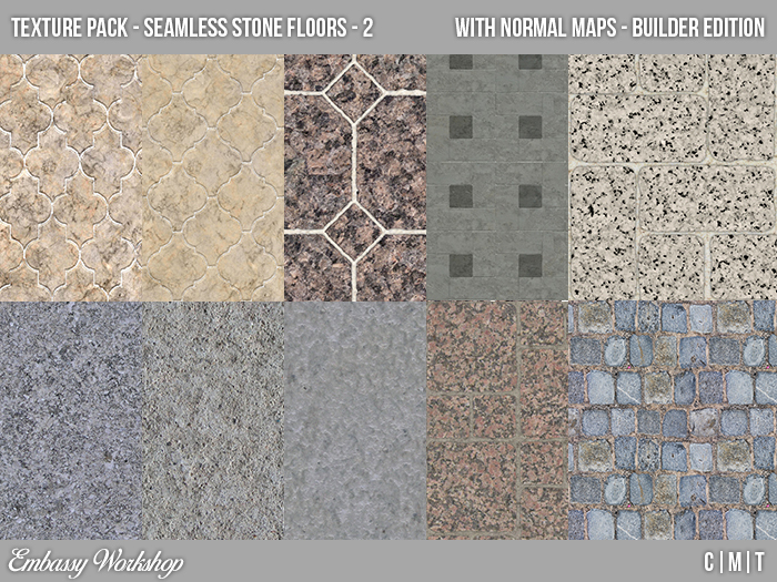 EW - Seamless Stone Floors - 2 - Texture Pack - Builder Edition