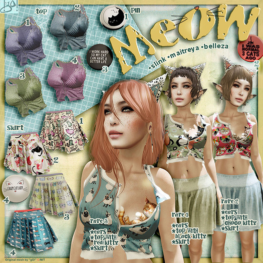 !gO! Meow! pin button 1