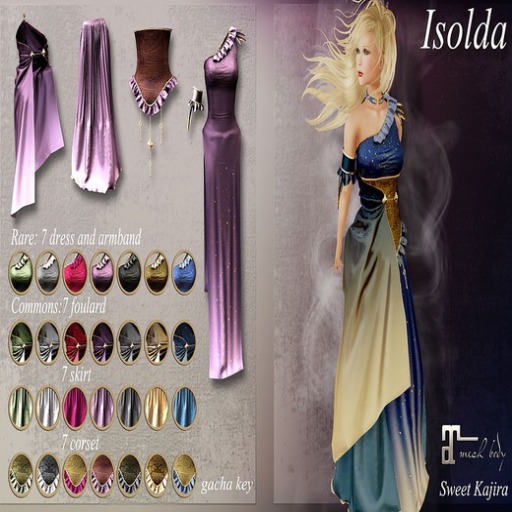 *Sweet Kajira* Isolda  gold dress/amrband (BOX) RARE
