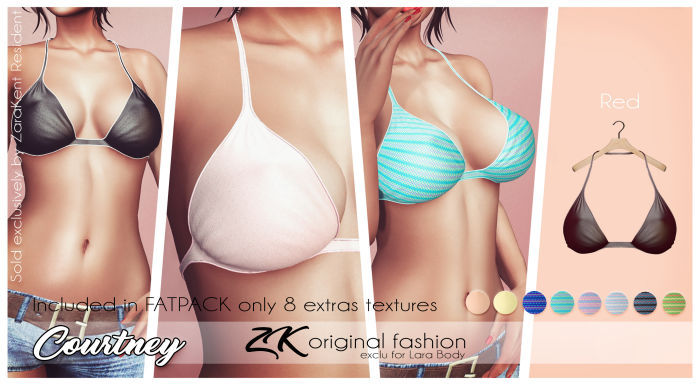 -:zk:- Courtney Bra Red -Add me