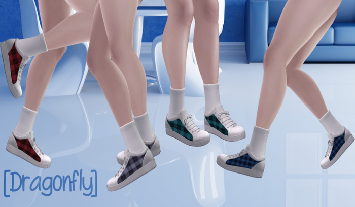 [ Dragonfly ] Tartan Kicks
