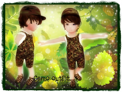 Camo outfit-RR4KIDS baby, Simulation Baby