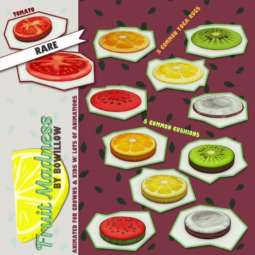 :BoWillow: Fruit Madness - Rug - Coconut