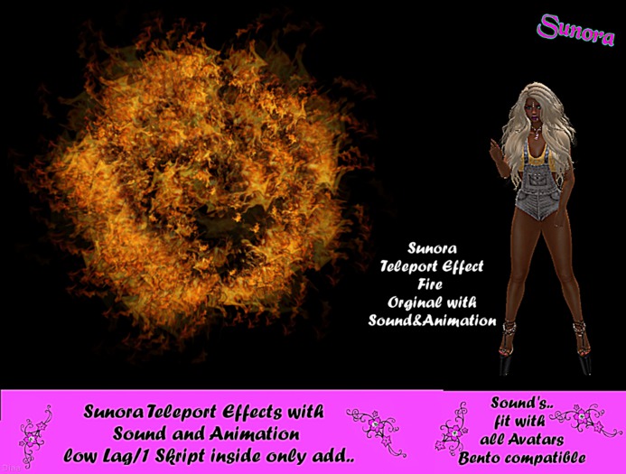 Sunora Fire TP Effect