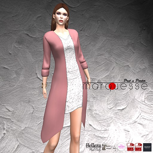 [Marquesse] Meghan Dress with Cardigan WP