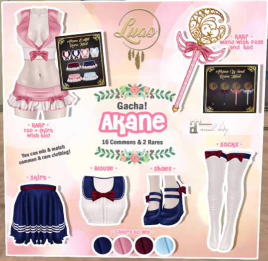 Luas Akane Socks Garnet