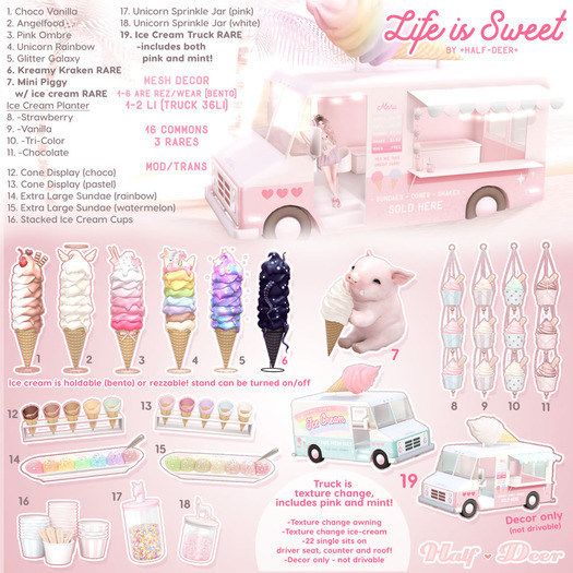 +Half-Deer+ Life is Sweet - Ice Cream Planters (Vanilla)