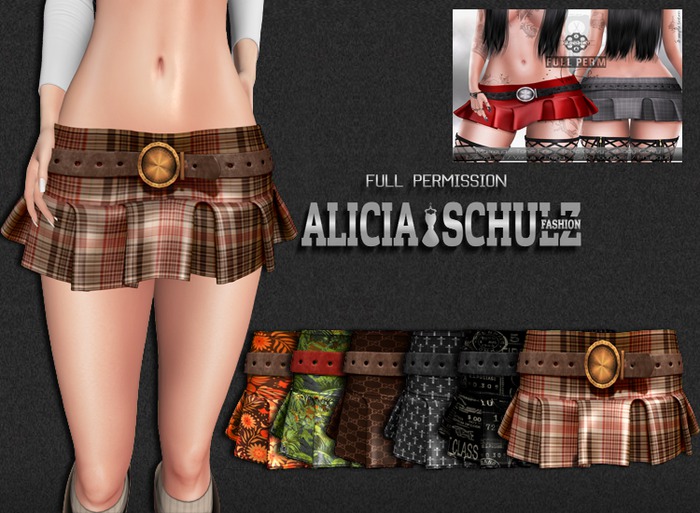 [Alicia Schulz]  Texture for [GUNSHOT] VIVI Pleated Skirt 1