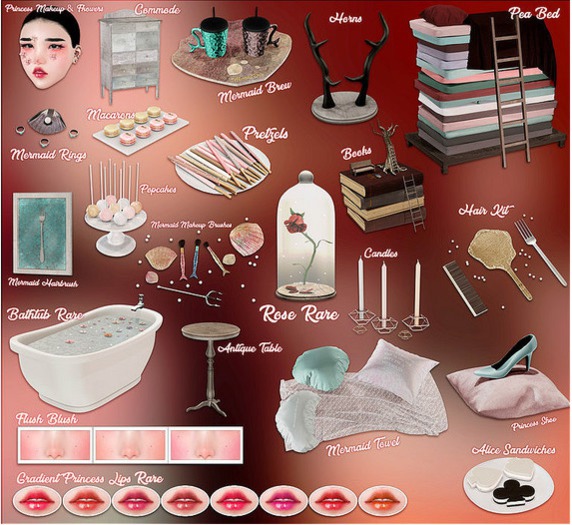 Wednesday[+] ~ Princess Life ~ Antique Table ~ COMMON