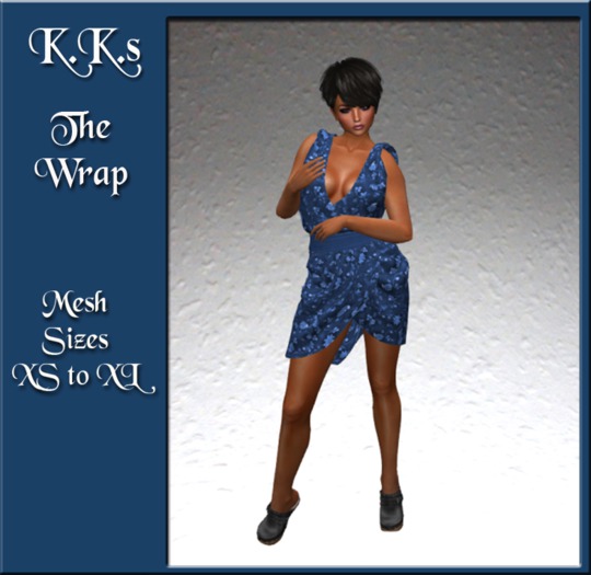 KK's Wrap Dress - Blue