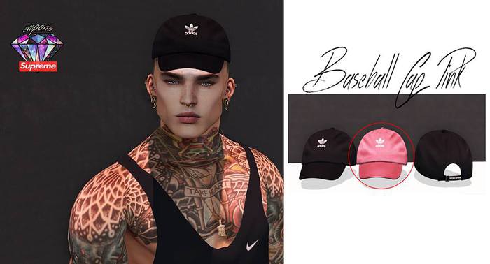 [ES] Baseball Cap - ADD {PINK} !