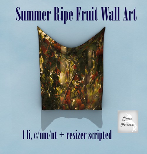 {.Gross Princess.} Summer Ripe Fruit Wall Art *Retiring*
