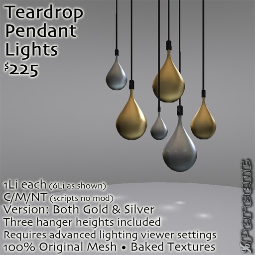 %Teardrop Lights (S&G) *MESH* Delivery Box