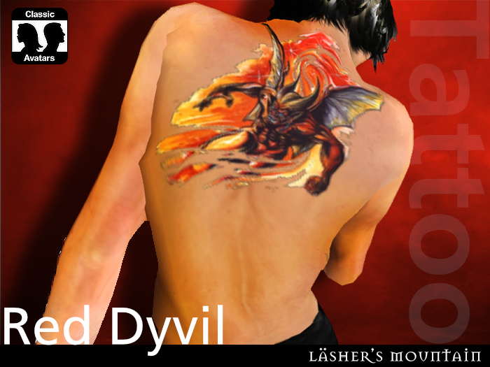 Red Dyvil | upper back) Tattoo