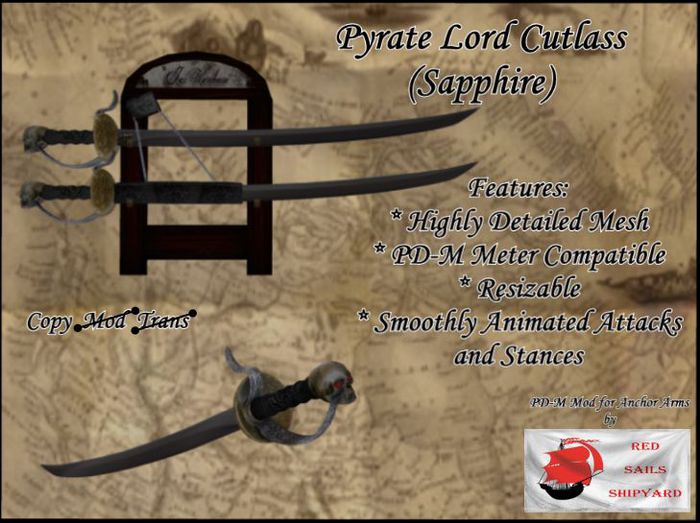 RSS AA Pyrate Lord Cutlass (Sapphire) [BOX]