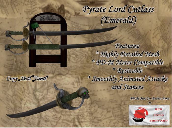 RSS AA Pyrate Lord Cutlass (Emerald) [BOX]