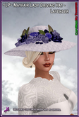 ~LP~Mayfair Lady Driving Hat (BOXED) Lavender