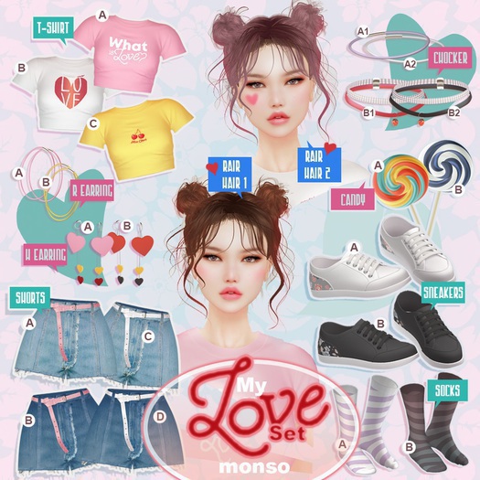 [monso] My Love Set - Choker A2