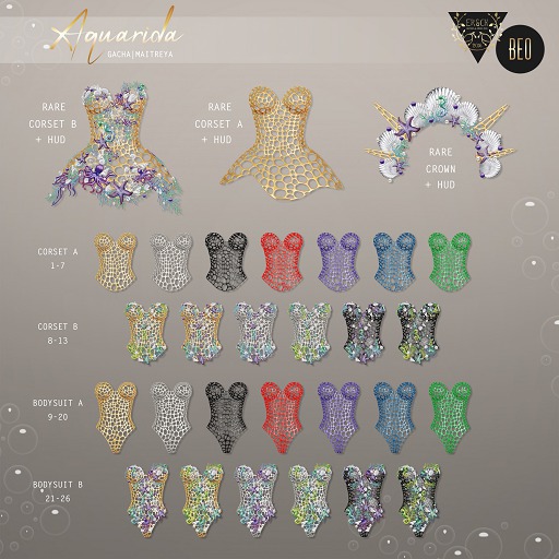 ERSCH & BEO - Aquarida gacha_Corset A_GREEN [Maitreya]