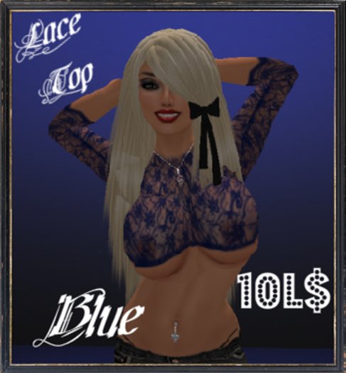 lace top blue