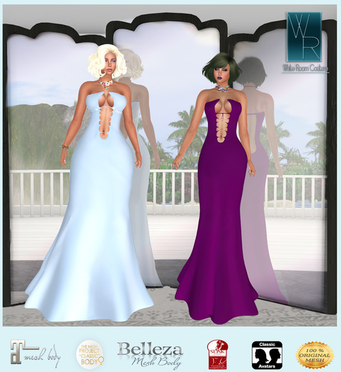 WRC Passion Gown- Slate Blue