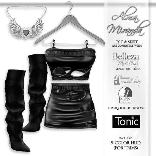 DEMO .: AlmaMiranda :. Kept Secrets Mini Skirt Leather Outfit