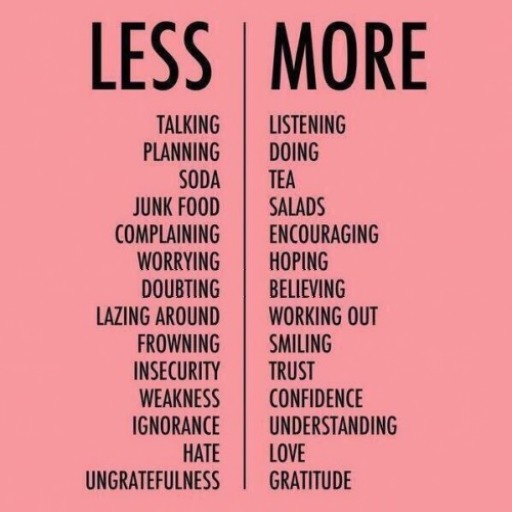 Less / More