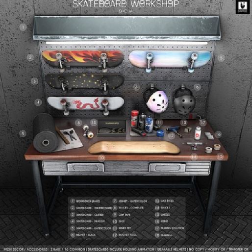 2. :BAMSE: Skateboard Workshop - Skateboard On Fire RARE