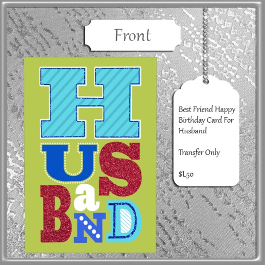 ~FS~ Husband Birthday Card