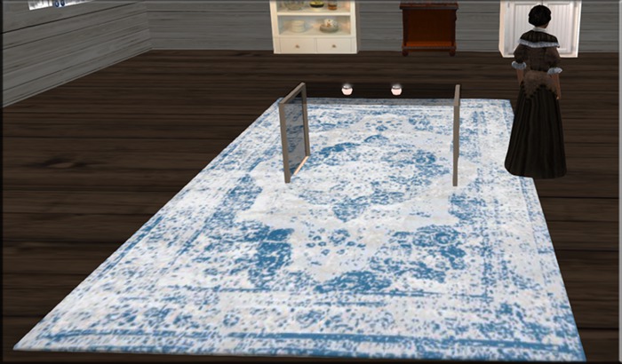 Tibetan Light lite Tibetan Blue Area Rug (mesh) including Resize  Menu