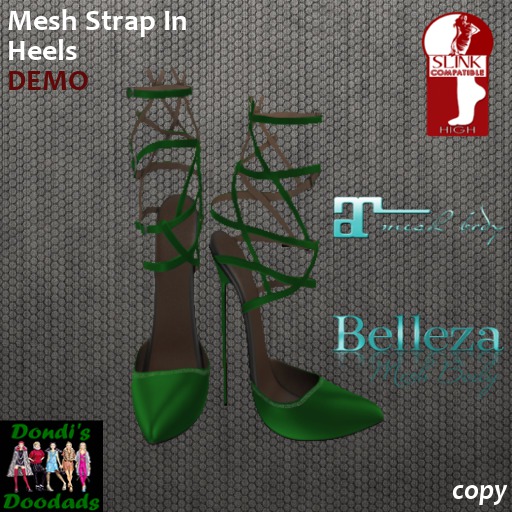 Dondi's Doodads Mesh Strap in Heels DEMO
