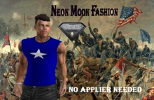 The Neon Moon Fashion-Sleeveless Shirt Bonnie Blue star