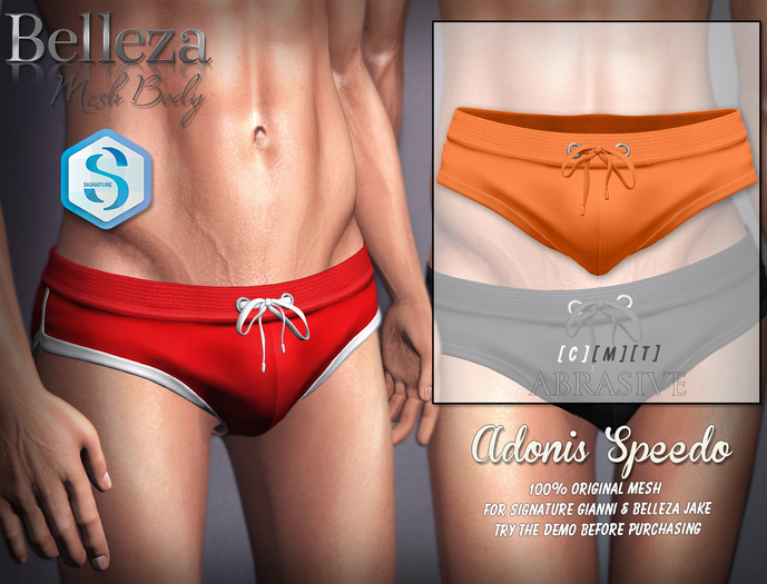 [ abrasive ] Adonis Speedo - Orange