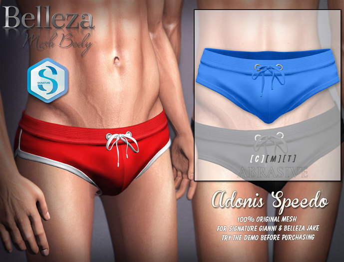 [ abrasive ] Adonis Speedo - Blue