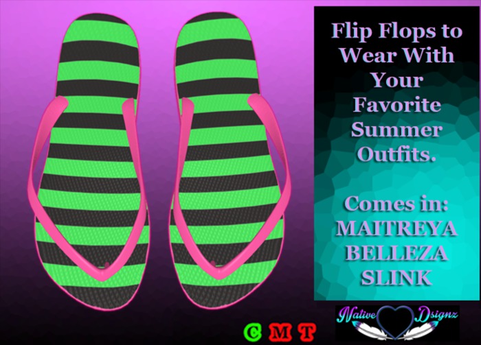 ~NHD~ Fruit Fusion *Watermelon* Flip Flops (Add To Unpack)