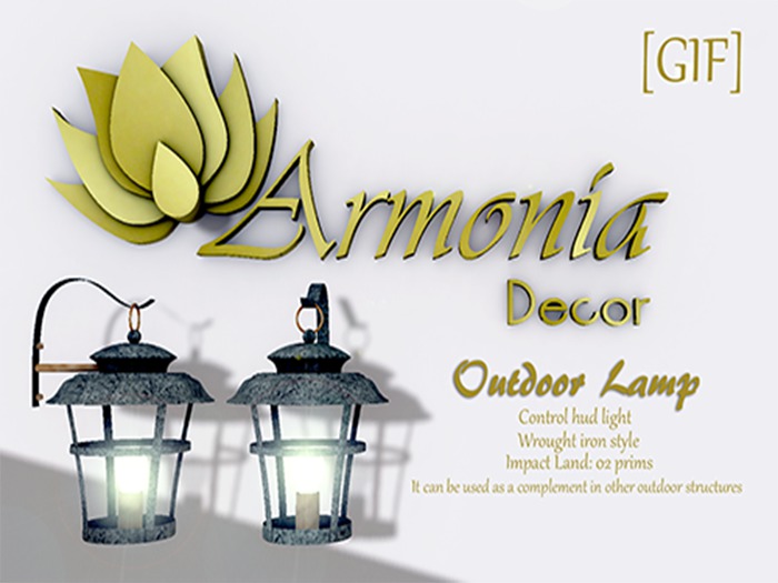 Armonia Decor [AD] Outdoor Lamp. Box.