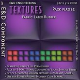 [FLR012] 6 512px Vinyl Latex Rubber PVC Cushion Textures for Padded Cells and Inflatable Mattresses by E&D ENGINEERING