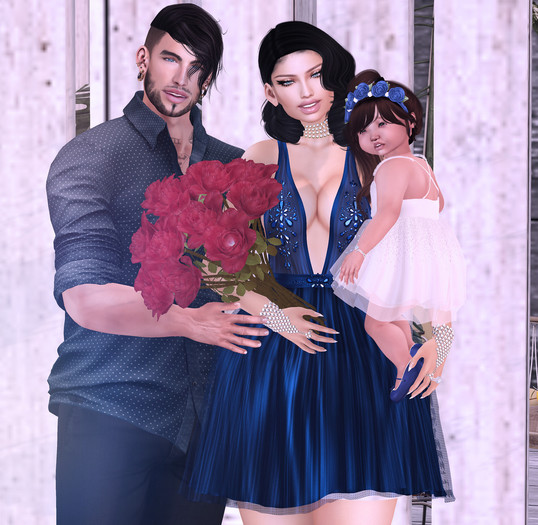 *MB* Bento Pose Family Blue