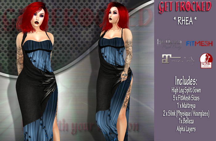 {Get Frocked} RHEA Gown - Blue
