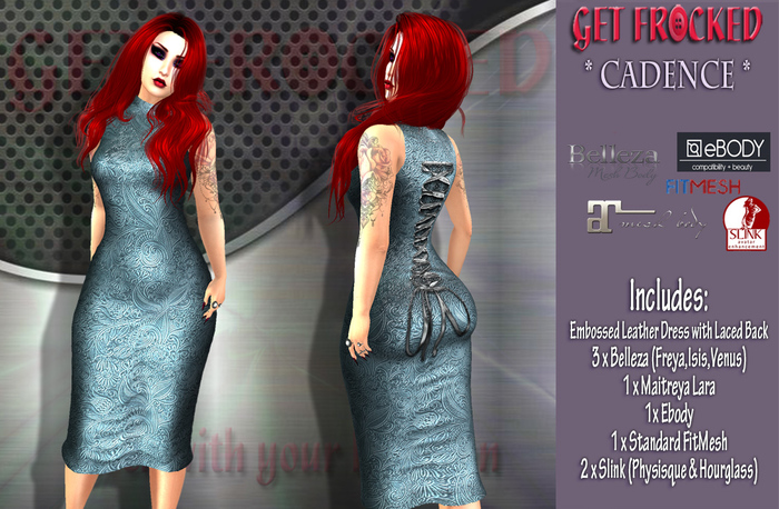 {Get Frocked} CADENCE Pencil Dress - Blue