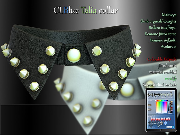 !!Updated!! CLBlue-Talia collar
