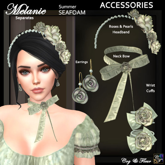 C&F Melanie Summer Accessories - Seafoam