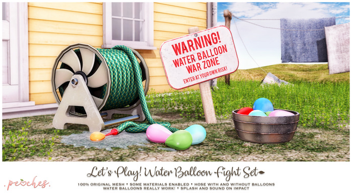 .peaches. Let's Play! Water Balloon Fight Set