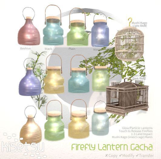 kisetsu - Firefly Lantern Gacha - Mason Style Indigo