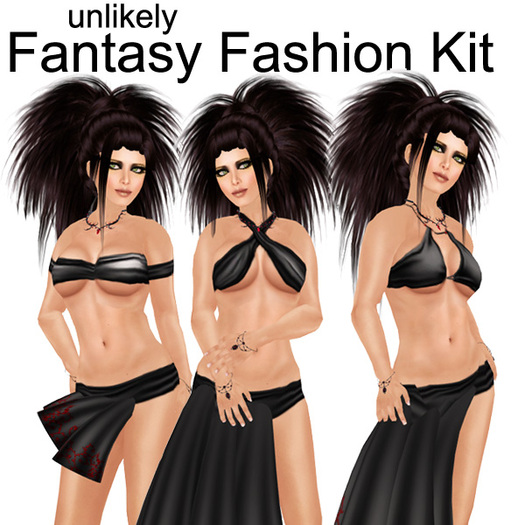 Unlikely Fantasy Fashion Full Perm PSD Kit