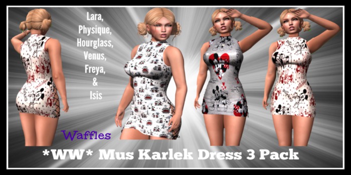 *WW* Mus Karlek Dress 3 pack
