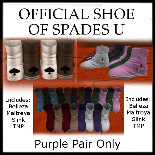 Purple Spades Shoes