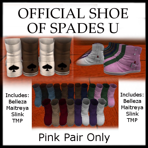 Pink Spades Shoes