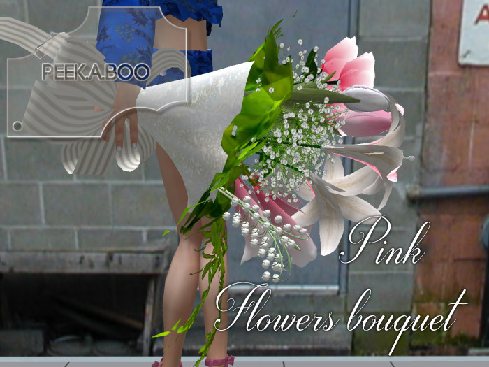 p-a-b pink flowers bouquet